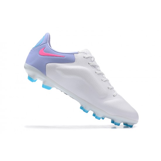 Kopacky Nike Tiempo Legend 9 Elite FG LightNachový Bílý Modrý Černá Low Pánské