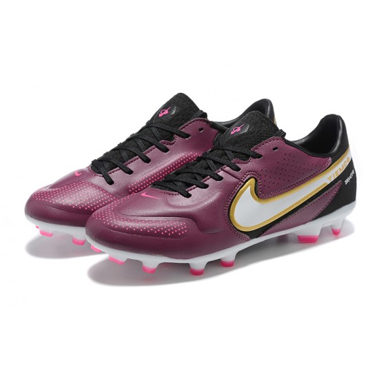 Kopacky Nike Tiempo Legend 9 Elite FG Low Nachový Bílý Pánské