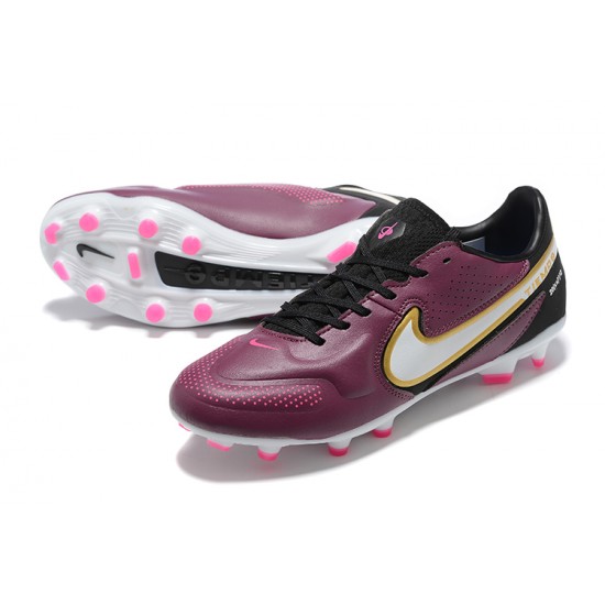 Kopacky Nike Tiempo Legend 9 Elite FG Low Nachový Bílý Pánské