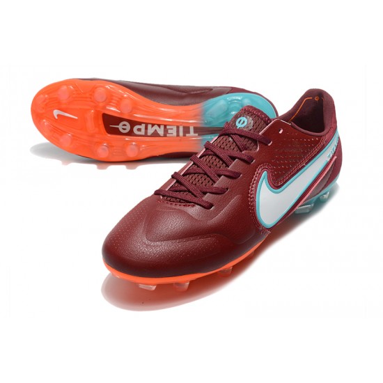 Kopacky Nike Tiempo Legend 9 Elite FG Low Červené Modrý Pánské