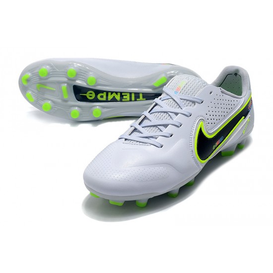 Kopacky Nike Tiempo Legend 9 Elite FG Low Bílý Zelená Pánské