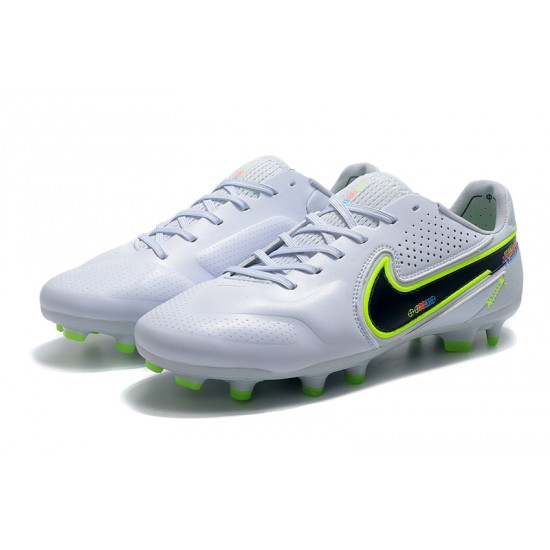 Kopacky Nike Tiempo Legend 9 Elite FG Low Bílý Zelená Pánské