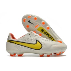 Kopacky Nike Tiempo Legend 9 Elite FG Low Bílý Oranžovýý Pánské 