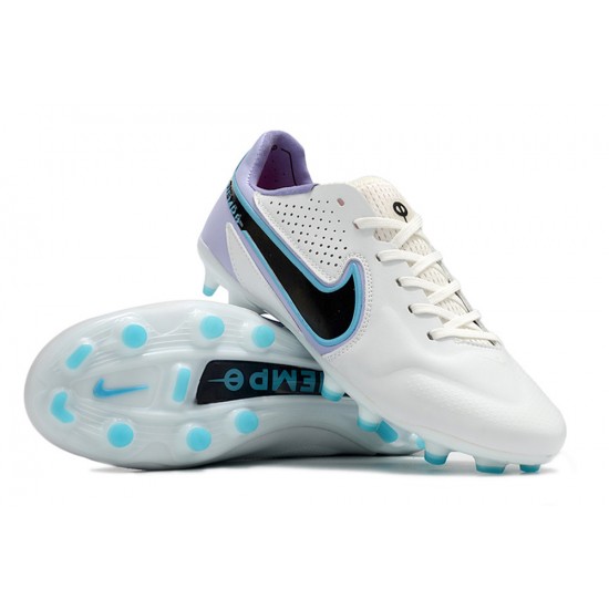 Kopacky Nike Tiempo Legend 9 Elite FG Low Bílý Nachový Modrý Pánské