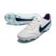 Kopacky Nike Tiempo Legend 9 Elite FG Low Bílý Nachový Modrý Pánské