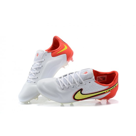 Kopacky Nike Tiempo Legend 9 Elite FG Oranžovýý Žlutý Černá Bílý Low Pánské