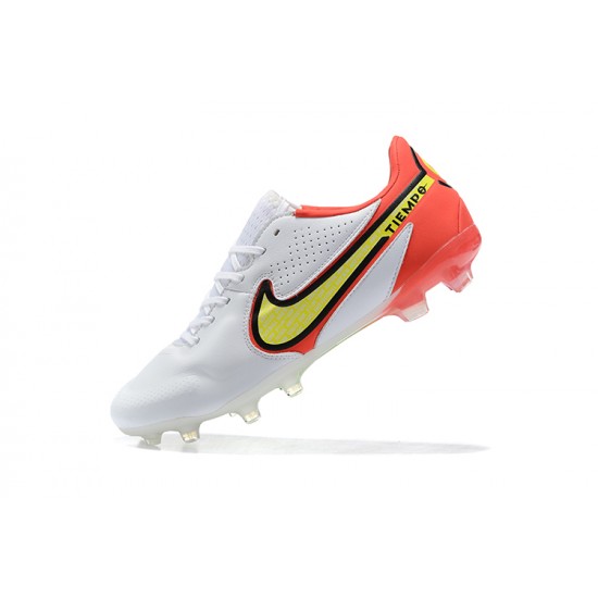 Kopacky Nike Tiempo Legend 9 Elite FG Oranžovýý Žlutý Černá Bílý Low Pánské