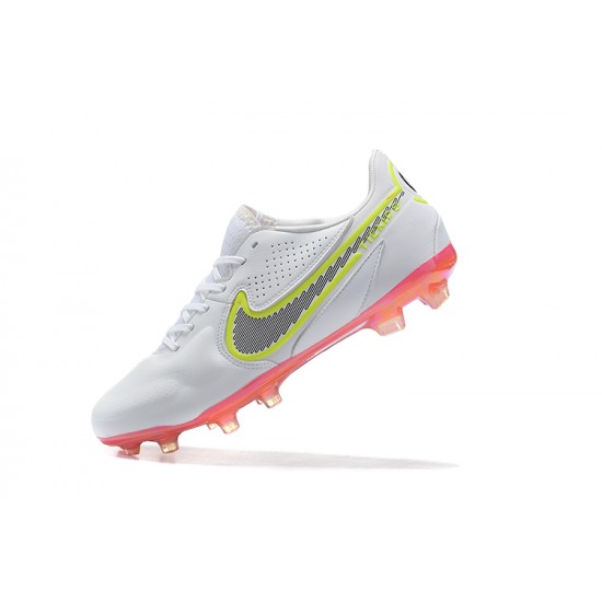 Kopacky Nike Tiempo Legend 9 FG LightOranžovýý Zelená Žlutý Low Pánské