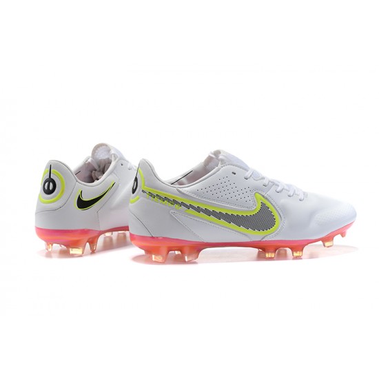 Kopacky Nike Tiempo Legend 9 FG LightOranžovýý Zelená Žlutý Low Pánské