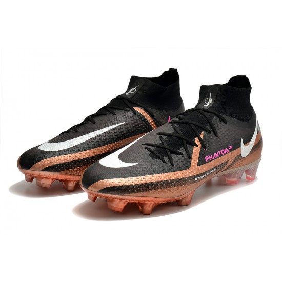 Kopacky Nike Phantom GT Elite Dynamic Fit FG High Hnědý Černá Pánské