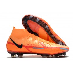 Kopacky Nike Phantom GT Elite Dynamic Fit FG High Oranžovýý Červené Pánské 