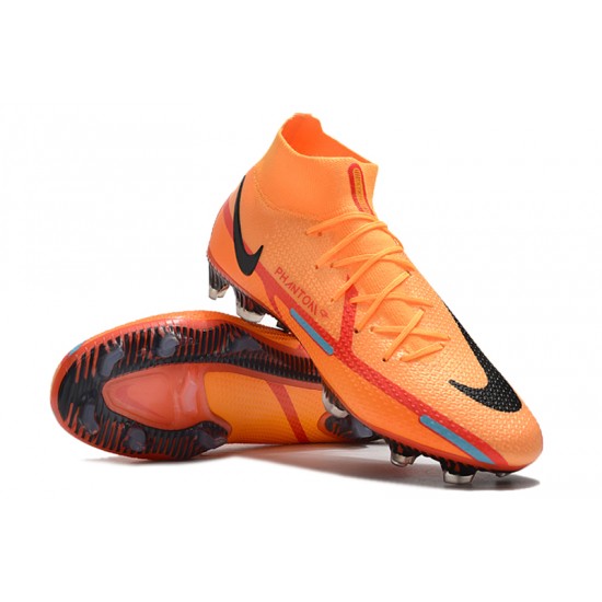 Kopacky Nike Phantom GT Elite Dynamic Fit FG High Oranžovýý Červené Pánské