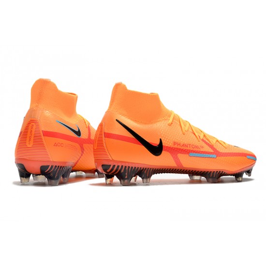 Kopacky Nike Phantom GT Elite Dynamic Fit FG High Oranžovýý Červené Pánské