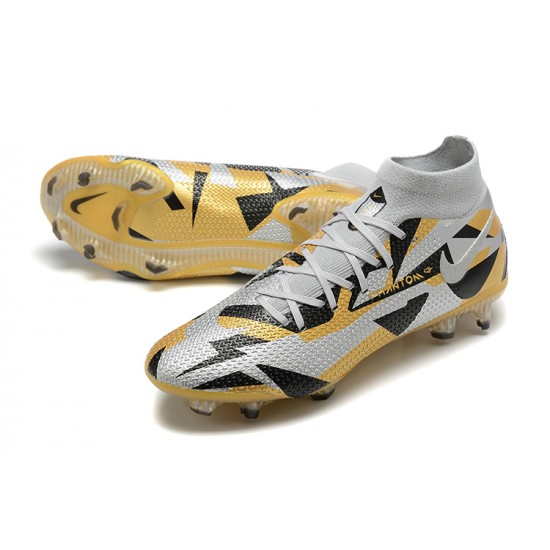 Kopacky Nike Phantom GT Elite Dynamic Fit FG High Zlato Zlato Pánské