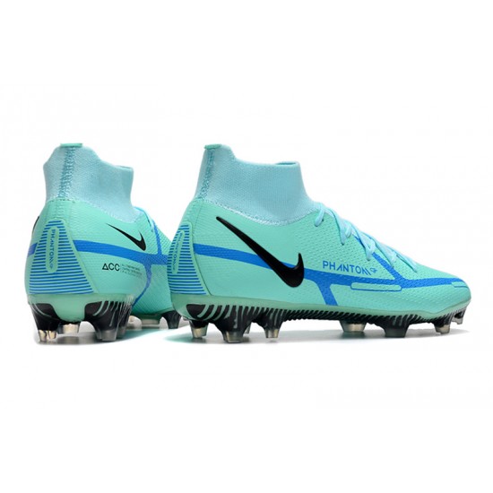 Kopacky Nike Phantom GT Elite Dynamic Fit FG High Turqoise Modrý Pánské