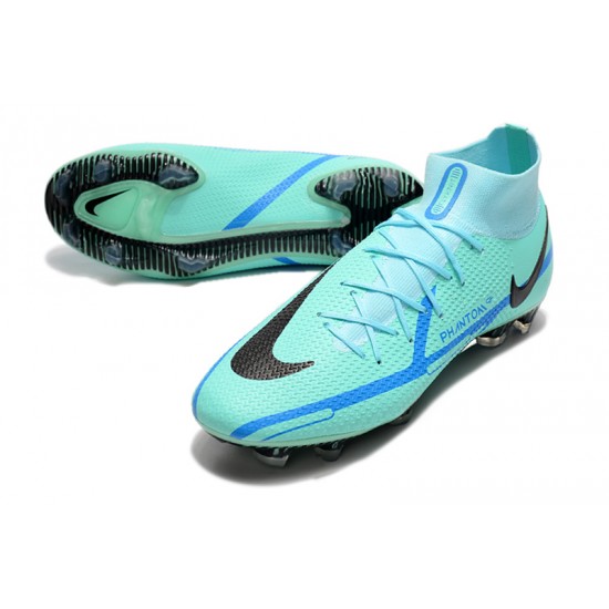 Kopacky Nike Phantom GT Elite Dynamic Fit FG High Turqoise Modrý Pánské