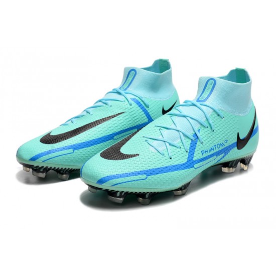 Kopacky Nike Phantom GT Elite Dynamic Fit FG High Turqoise Modrý Pánské