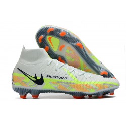 Kopacky Nike Phantom GT Elite Dynamic Fit FG High Bílý Zelená Černá Pánské 