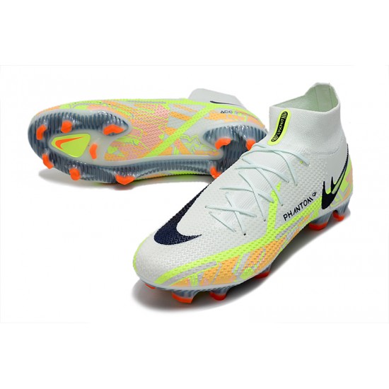 Kopacky Nike Phantom GT Elite Dynamic Fit FG High Bílý Zelená Černá Pánské