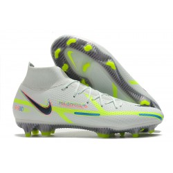 Kopacky Nike Phantom GT Elite Dynamic Fit FG High Bílý Zelená Pánské 