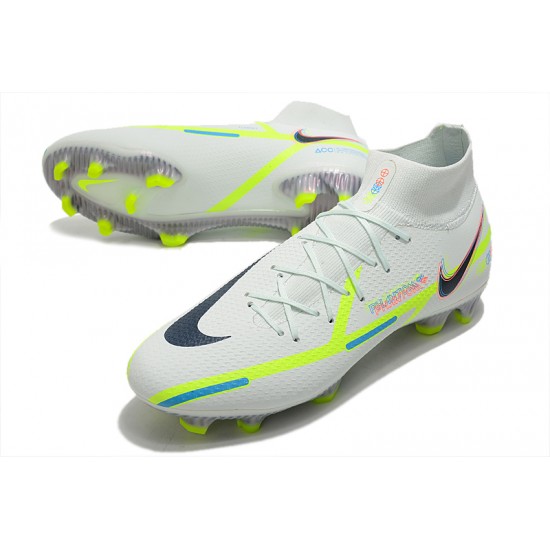 Kopacky Nike Phantom GT Elite Dynamic Fit FG High Bílý Zelená Pánské