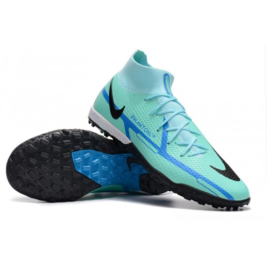 Kopacky Nike Phantom GT Elite Dynamic Fit TF High Černá Turqoise Modrý Pánské