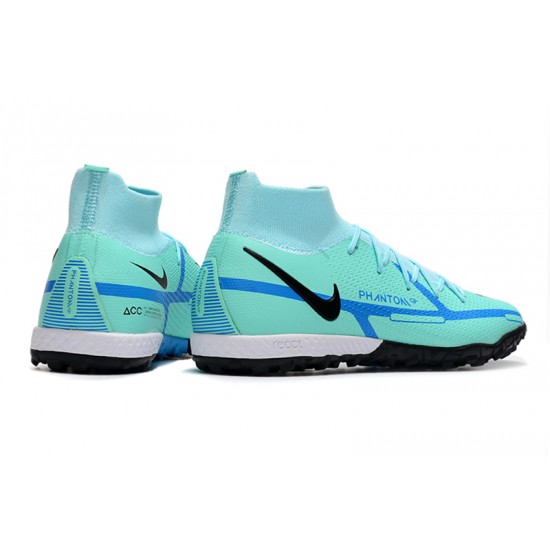 Kopacky Nike Phantom GT Elite Dynamic Fit TF High Černá Turqoise Modrý Pánské