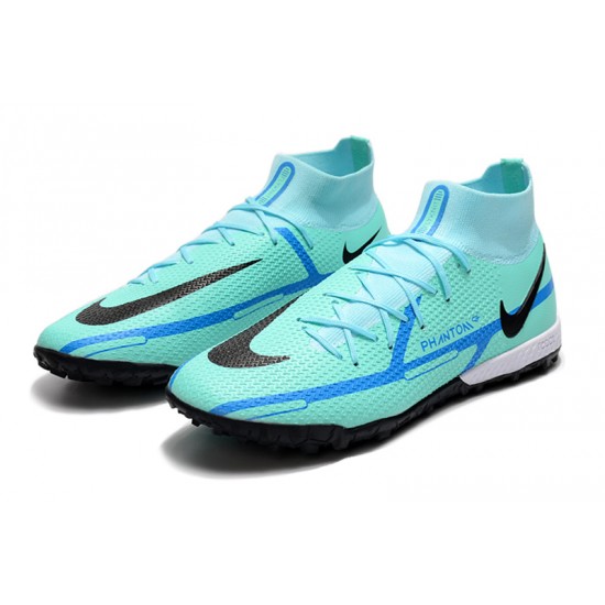 Kopacky Nike Phantom GT Elite Dynamic Fit TF High Černá Turqoise Modrý Pánské