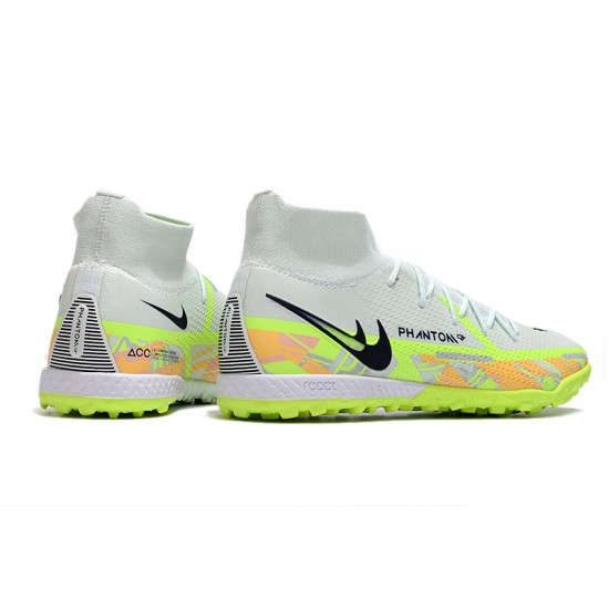 Kopacky Nike Phantom GT Elite Dynamic Fit TF High Šedá Zelená Pánské