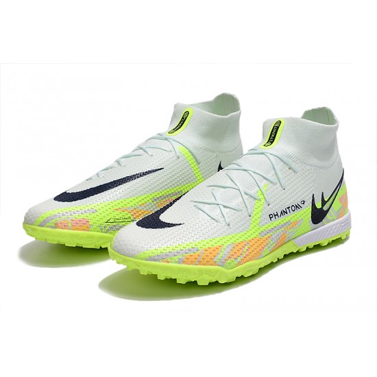 Kopacky Nike Phantom GT Elite Dynamic Fit TF High Šedá Zelená Pánské