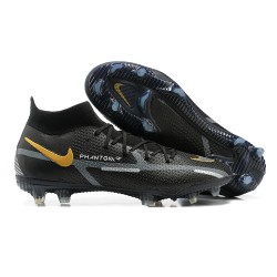 Kopacky Nike Phantom GT2 Dynamic Fit Elite FG Černá Zlato Bílý High Pánské 