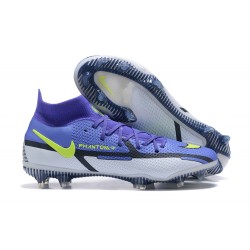 Kopacky Nike Phantom GT2 Dynamic Fit Elite FG Modrý Žlutý Bílý High Pánské 