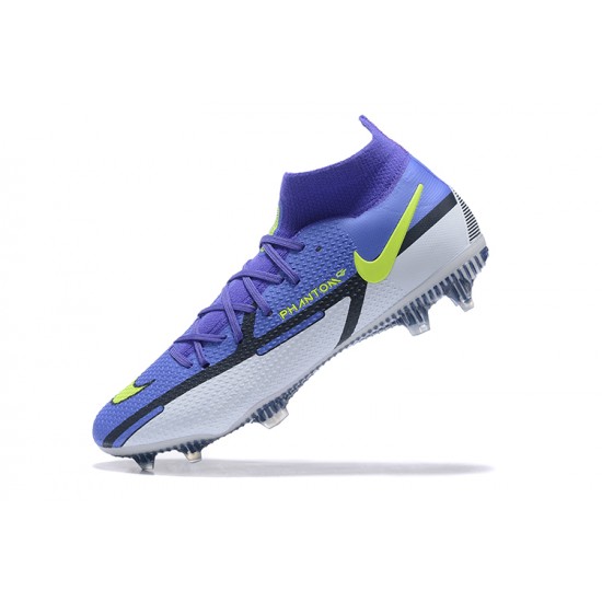 Kopacky Nike Phantom GT2 Dynamic Fit Elite FG Modrý Žlutý Bílý High Pánské