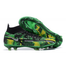 Kopacky Nike Phantom GT2 Dynamic Fit Elite FG Zelená Žlutý Bílý Černá High Pánské 