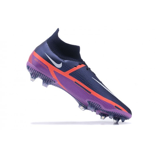 Kopacky Nike Phantom GT2 Dynamic Fit Elite FG Nachový Oranžovýý Černá Bílý High Pánské