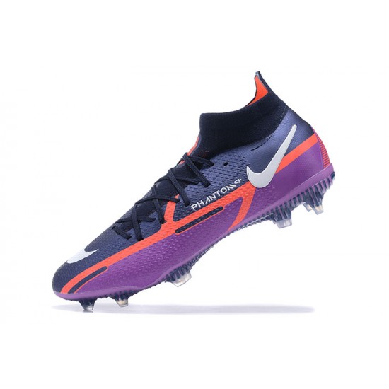 Kopacky Nike Phantom GT2 Dynamic Fit Elite FG Nachový Oranžovýý Černá Bílý High Pánské