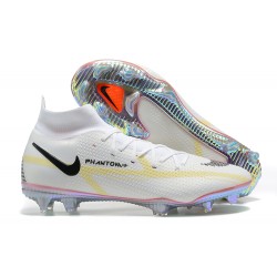 Kopacky Nike Phantom GT2 Dynamic Fit Elite FG Bílý Černá Šedá Žlutý Modrý High Pánské 