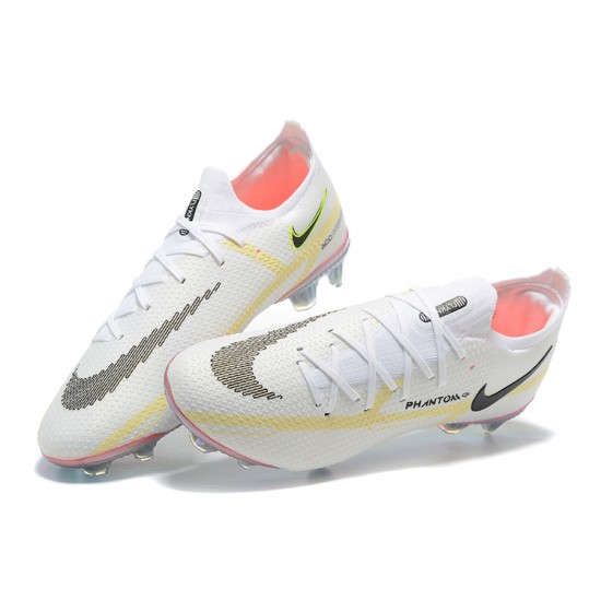 Kopacky Nike Phantom GT2 Elite FG Černá Bílý Žlutý Low Pánské