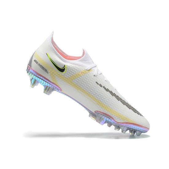 Kopacky Nike Phantom GT2 Elite FG Černá Bílý Žlutý Low Pánské