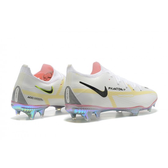 Kopacky Nike Phantom GT2 Elite FG Černá Bílý Žlutý Low Pánské