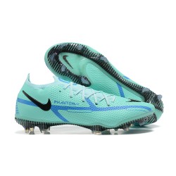 Kopacky Nike Phantom GT2 Elite FG Modrý Černá Zelená Low Pánské 