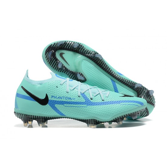 Kopacky Nike Phantom GT2 Elite FG Modrý Černá Zelená Low Pánské