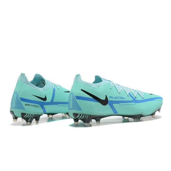 Kopacky Nike Phantom GT2 Elite FG Modrý Černá Zelená Low Pánské