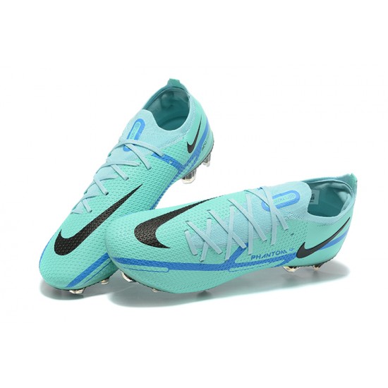 Kopacky Nike Phantom GT2 Elite FG Modrý Černá Zelená Low Pánské