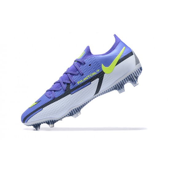 Kopacky Nike Phantom GT2 Elite FG Modrý Nachový Žlutý Šedá Low Pánské