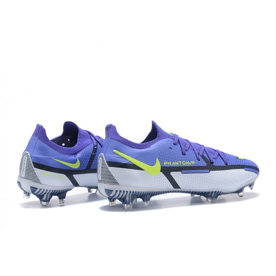 Kopacky Nike Phantom GT2 Elite FG Modrý Nachový Žlutý Šedá Low Pánské