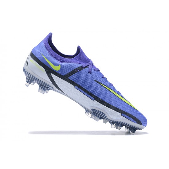 Kopacky Nike Phantom GT2 Elite FG Modrý Nachový Žlutý Šedá Low Pánské