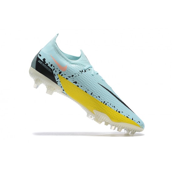 Kopacky Nike Phantom GT2 Elite FG Modrý Žlutý Černá Růžový Low Pánské