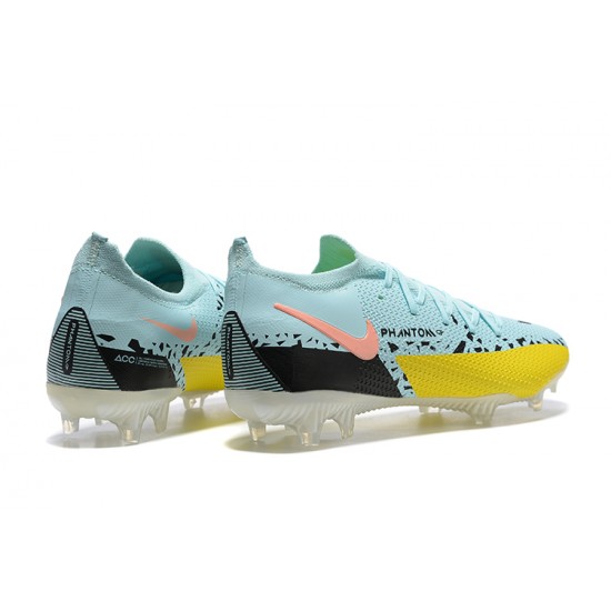 Kopacky Nike Phantom GT2 Elite FG Modrý Žlutý Černá Růžový Low Pánské