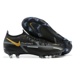 Kopacky Nike Phantom GT2 Elite FG Zlato Černá Bílý Low Pánské 